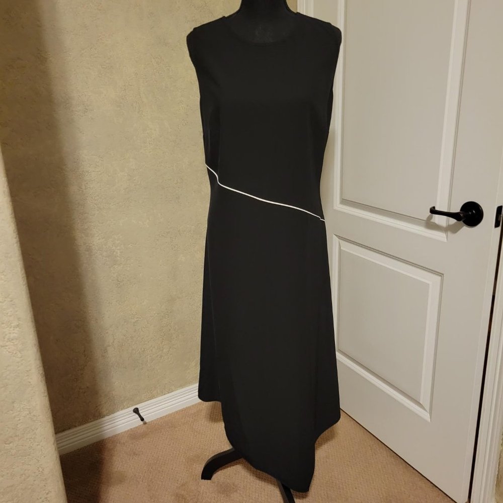 DKNY-Black A-symmetrical Dress